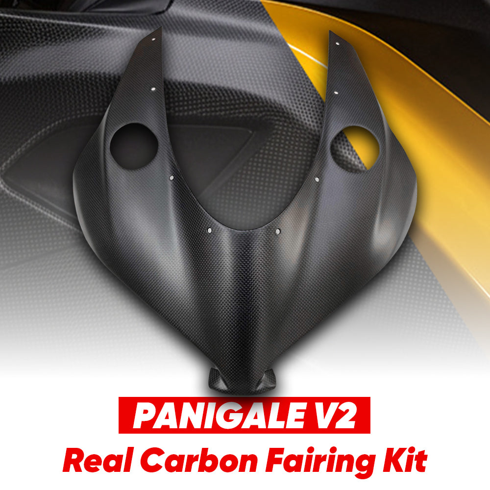Ducati Panigale V2 (2025+) Carbon Fiber Front Upper Fairing Cowl - CarbonArt