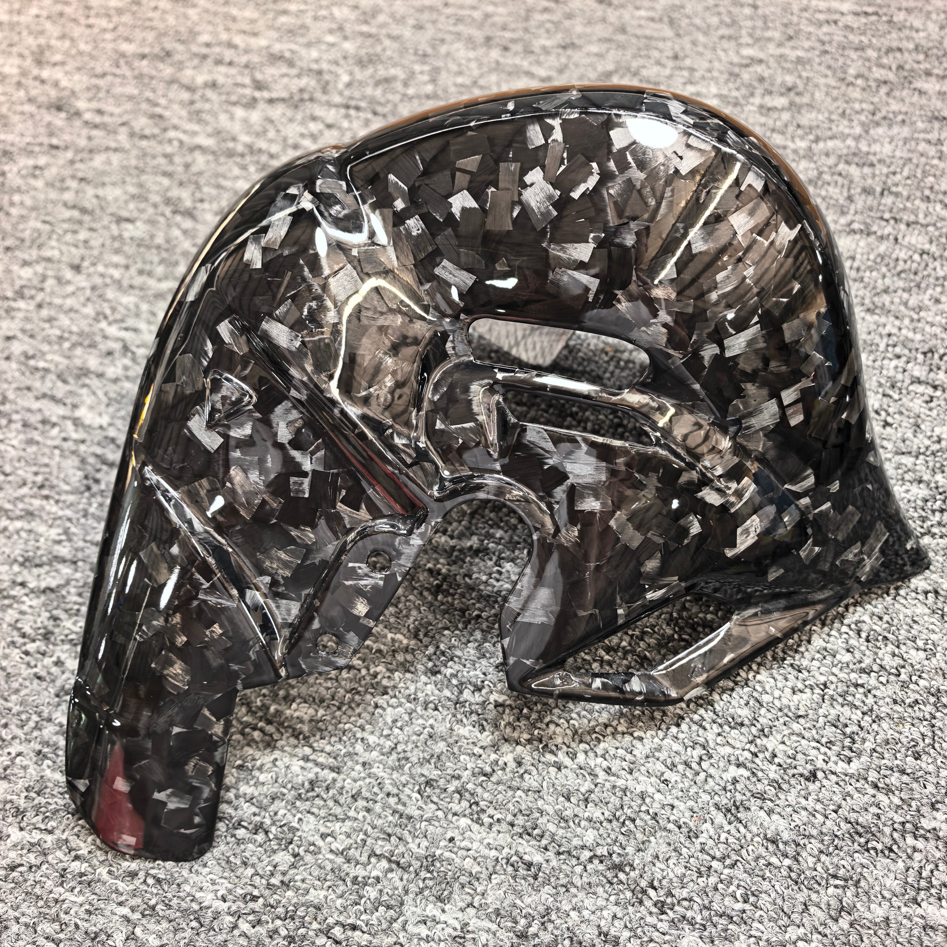 DUCATI PANIGALE V4 2025 Carbon Fiber Mid Exhaust Cover | Genuine Carbon Fiber