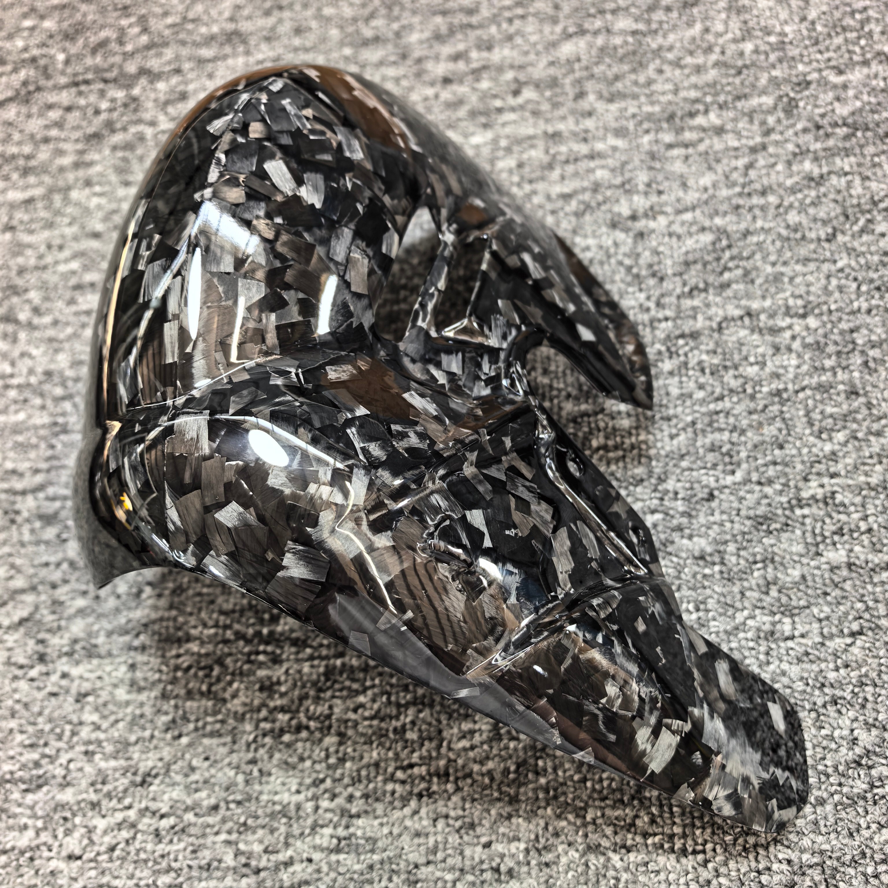 DUCATI PANIGALE V4 2025 Carbon Fiber Mid Exhaust Cover | Genuine Carbon Fiber